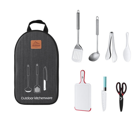 Bolsa de Almacenamiento para Picnic al Aire Libre con Set de Cocina BBQ