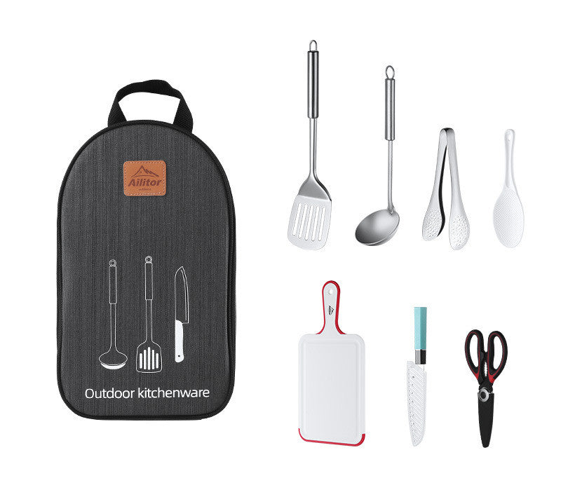 Bolsa de Almacenamiento para Picnic al Aire Libre con Set de Cocina BBQ