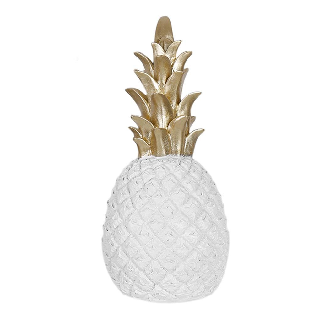 Decoración de Resina de Piña Dorada para Ventana