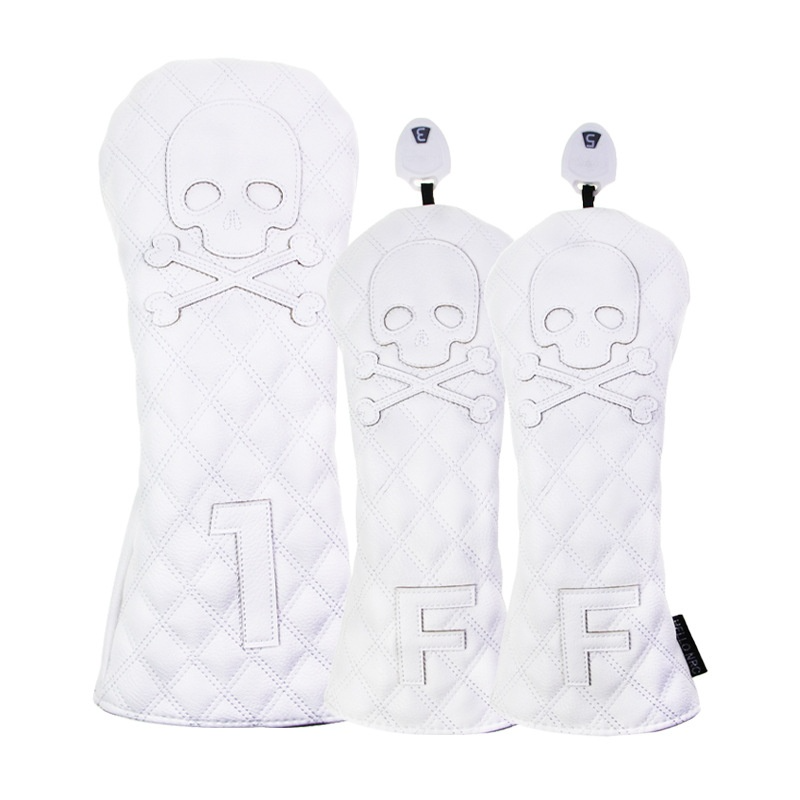 Fundas para Cabezas de Palos de Golf en Cuero PU Negro