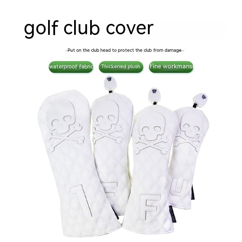 Fundas para Cabezas de Palos de Golf en Cuero PU Negro