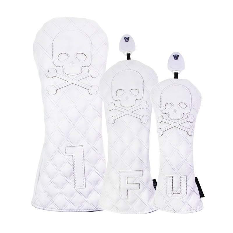 Fundas para Cabezas de Palos de Golf en Cuero PU Negro