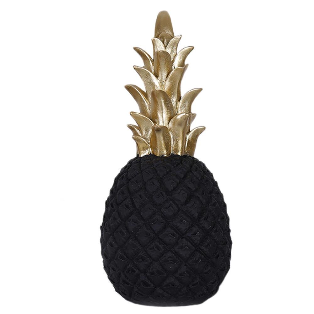 Decoración de Resina de Piña Dorada para Ventana