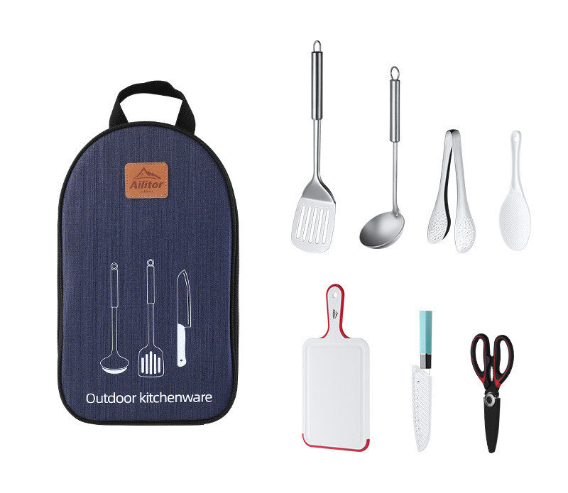 Bolsa de Almacenamiento para Picnic al Aire Libre con Set de Cocina BBQ