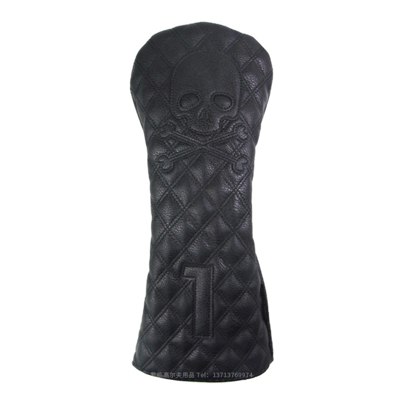 Fundas para Cabezas de Palos de Golf en Cuero PU Negro